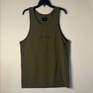 Saint Morta Green Day of The Dead Singlet 100% Cotton Tank Men's Size Medium